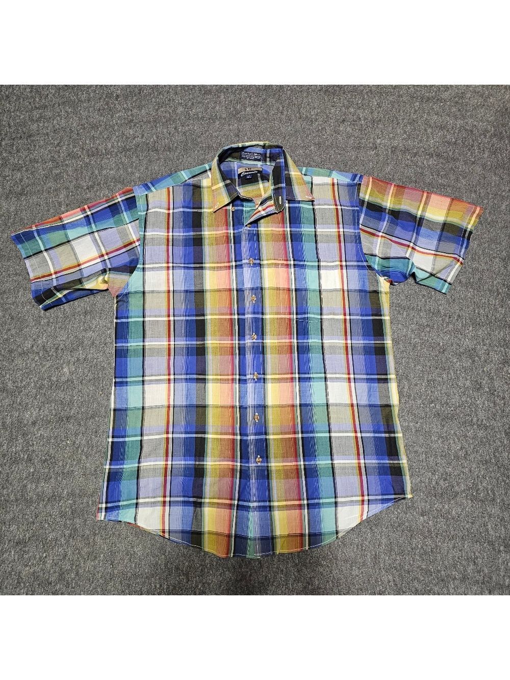 S.W. Casuals Multicolor Plaid Shirt LT Tall